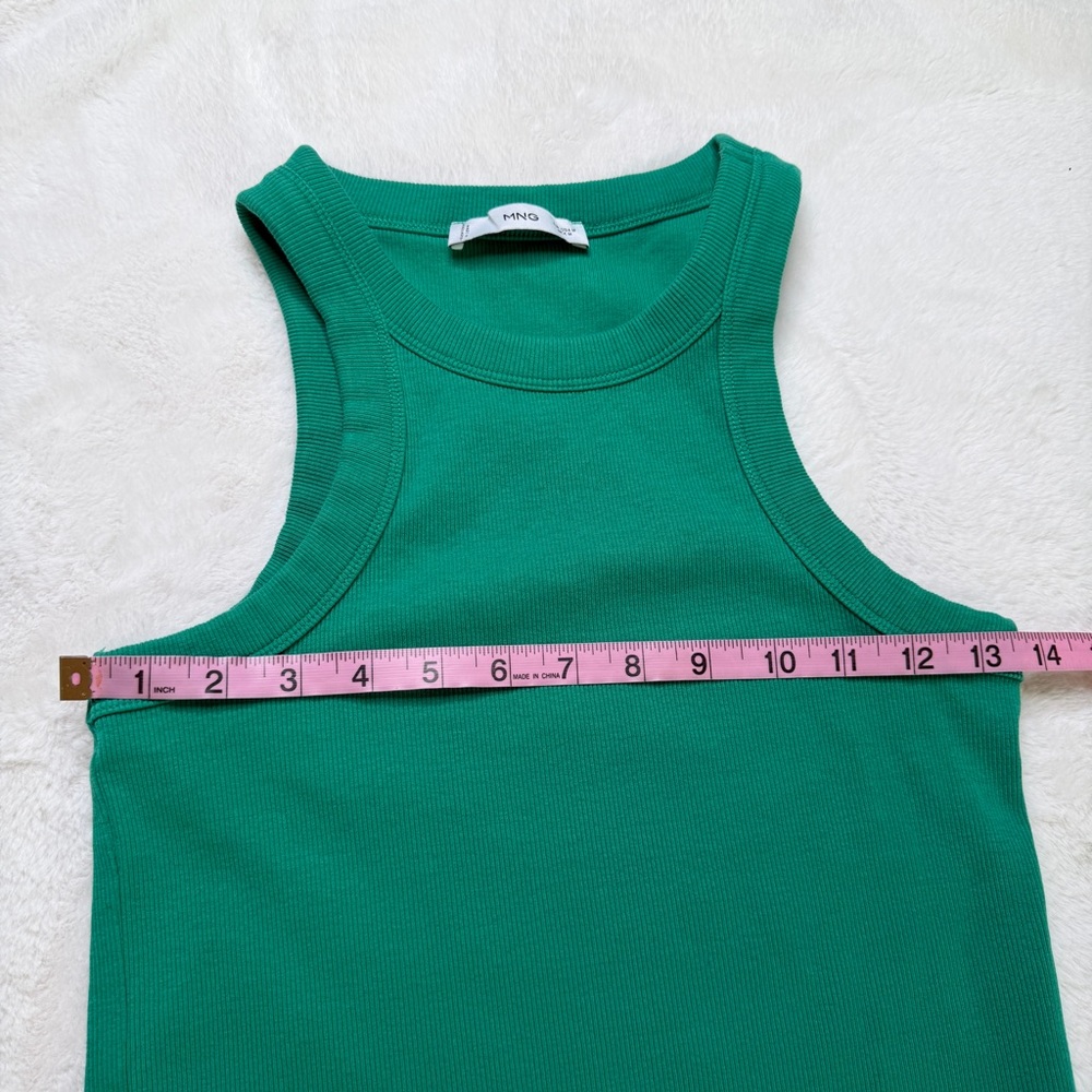 Mango Green Ribbed Tank Top - Picture 3 of 5